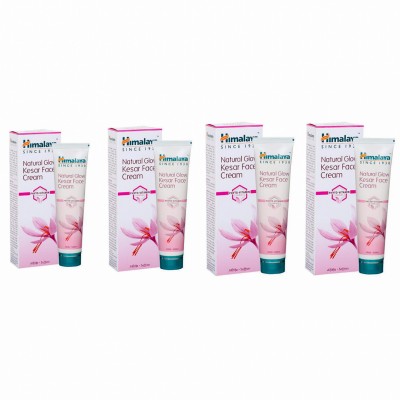 HIMALAYA Natural Glow Kesar Face Cream 25g (pack of 4)(100 ml)