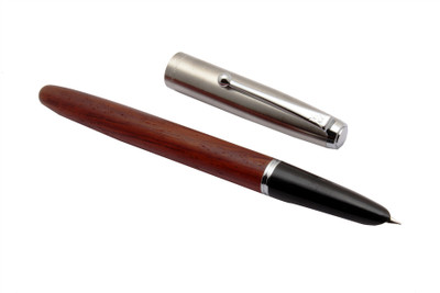 Ledos Jinhao 51A Fine Nib Rosewood Wooden Fountain Pen(Ink Color - Multicolor)