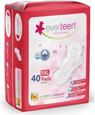 everteen XXL Sanitary Napkin Pads with Cottony-Soft Top Layer Sanitary Pad