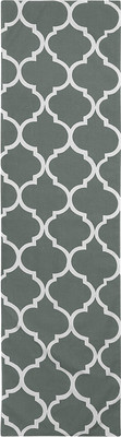 Dekor World Grey 180 cm Table Runner(Cotton)
