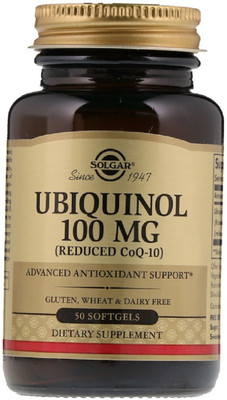 Solgar Ubiquinol (Reduced CoQ10), 100 mg, 50 Softgels(100 mg)