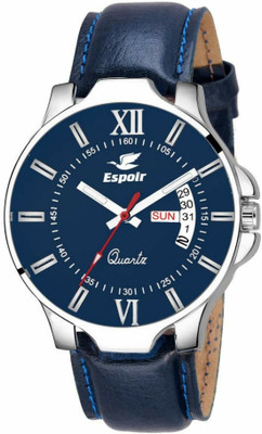 Espoir NA Blue Day and Date Functioning High Quality Analog Watch - For Men
