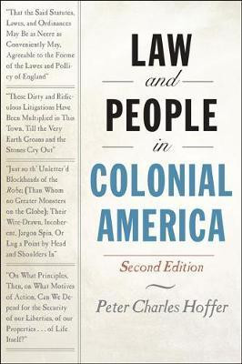 Law and People in Colonial America(English, Paperback, Hoffer Peter Charles)