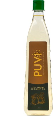 Puvi Cold Pressed Coconut Oil Coconut Oil Plastic Bottle(1000 ml)