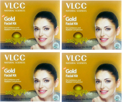 VLCC Gold Facial Kit for Luminous and Radiant Complexion 4 units(4 x 60 g)