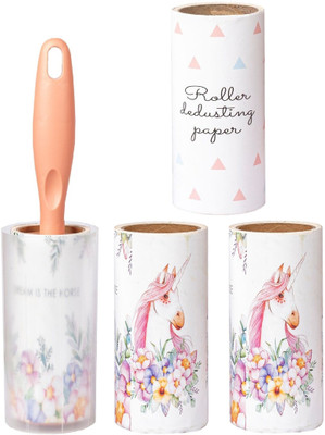 Royalkart 1 Lint Roller with Cover 60 Sheet & 3 Refills 60 Sheets Lint Roller