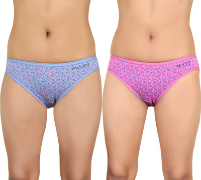 PUSYY Women Hipster Multicolor Panty(Pack of 2)