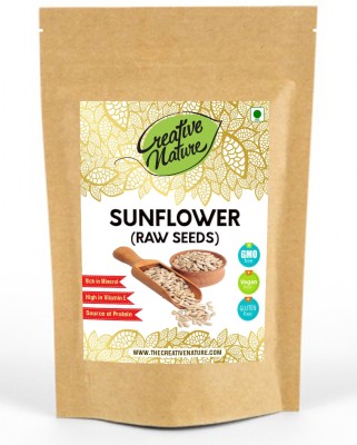 Creative Nature Sunflower Seeds Source of Protein,Vitamin E,Phosphorus,Magnesium,Iron,Calcium,Potassium (400 Gram Pack) Raw Seed Seed(400 per packet)