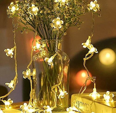 AtneP 40 LEDs 5.99 m Yellow Steady Flower Rice Lights(Pack of 1)