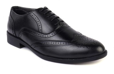 ZAPATTA ZAP-559 Brogues For Men(Black , 10)