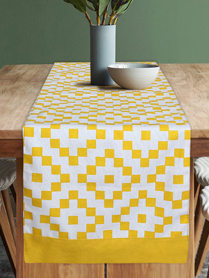 Dekor World Multicolor 180 cm Table Runner(Cotton)