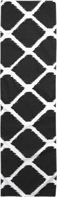 Dekor World Black 180 cm Table Runner(Cotton)
