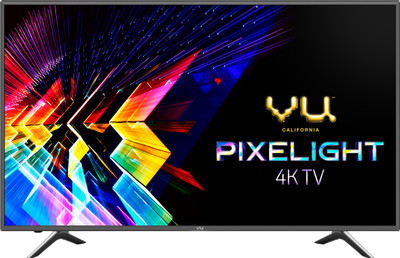 Vu Pixelight 126cm (50 inch) Ultra HD (4K) LED Smart TV with cricket mode(50-QDV)