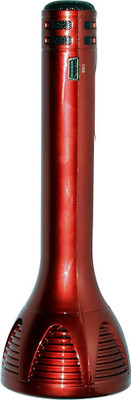 PICSTAR Best Quality Wireless Microphone inbult FM Torch(Red, 20 cm, Rechargeable)