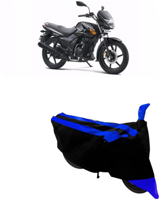 Hynak Two Wheeler Cover for TVS(Flame DS 125, Blue, Black)