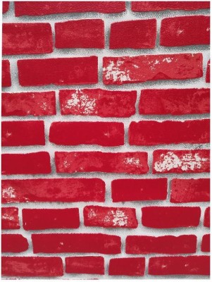 Texoplast Architecture Red Wallpaper(1000 cm x 53 cm)