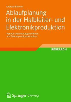 Ablaufplanung in Der Halbleiter- Und Elektronikproduktion(English, Electronic book text, Klemmt Andreas)