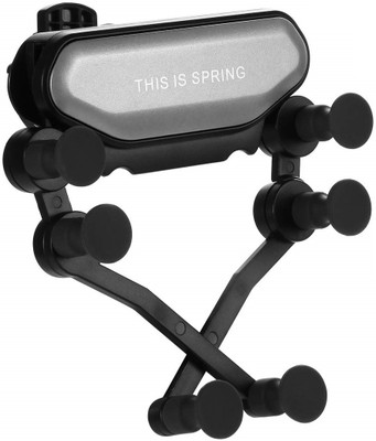 Excelsior Car Mobile Holder for AC Vent, Anti-slip(Silver)