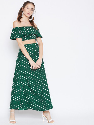 Berrylush Top Skirt Western Set
