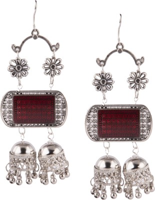 Creative Frogs Ethnic Party Wear Jewellery Chandbali Dangle Earrings Metal Earring Set Metal Jhumki Earring