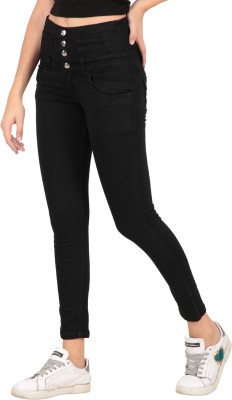 RESBO Slim Women Black Jeans