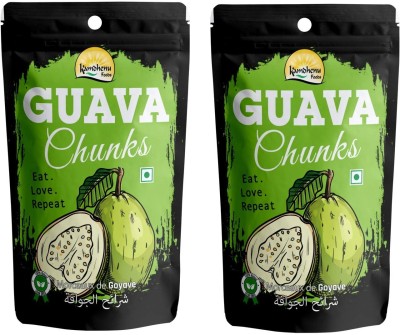 Kamdhenu Foods Dried Fruit Guava Chunks Healthy Snacks - Pack of 2, 100g Each Guava(2 x 100 g)