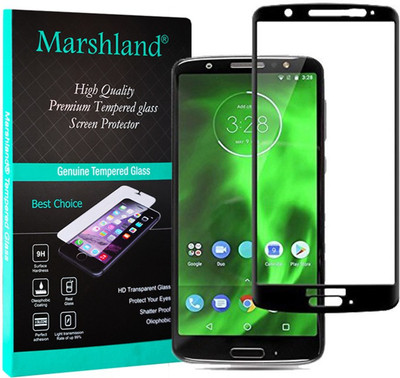 MARSHLAND Edge To Edge Tempered Glass for Motorola Moto G6 Plus(Pack of 1)