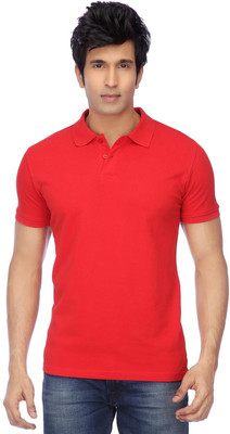 Concepts Solid Men Polo Neck Red T-Shirt