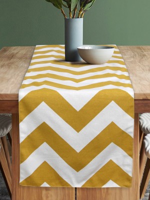 Dekor World Yellow 120 cm Table Runner(Cotton)