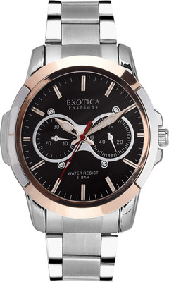 Exotica Fashions EFG-05-TT-Steel-B-NS New Series Analog Watch - For Men