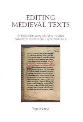Editing Medieval Texts(English, Paperback, Hanna Ralph III)