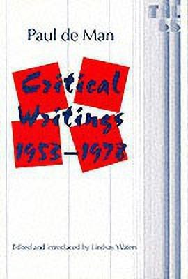 Critical Writings, 1953-1978(English, Paperback, De Man Paul)