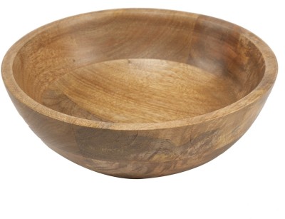 SWHF Wooden Serving Bowl Salad/Fruit Pure Mango(Pack of 1, Brown)