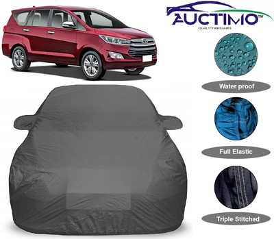 AUCTIMO Car Cover For Toyota Innova (With Mirror Pockets)(Grey)