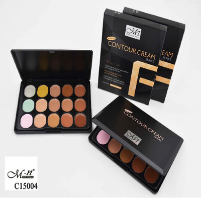 MN Contour Cream Series 15 Color Concealer Face Series Concealer(BLACK, 18 g)