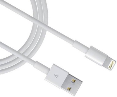 BASSPRO SERIES Lightning Cable 1 m Fast Charging & Data Sync 5A Lightning cable Y3(Compatible with APPLE, AIRPODS, IPAD, White, One Cable)
