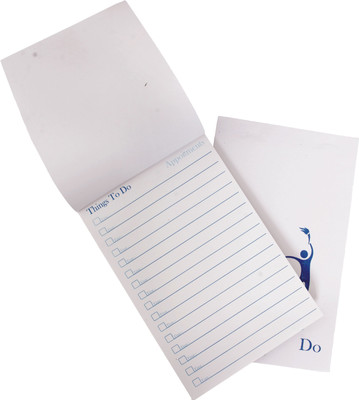 NOZOMI To- Do list Notepad (A5 Size) / Appointment Book Diary A5 Note Pad 50 Pages(White, Pack of 4)