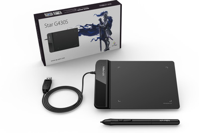 XP Pen Star G430S 4 x 3 inch Graphics Tablet Connectivity - USB(Black)