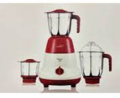 V-Guard VX550 550 Mixer Grinder(Black-orange, 3 Jars)