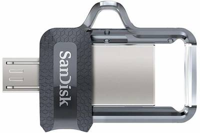 SanDisk Ultra Dual 64GB USB 3.0 OTG Pen Drive 64 GB OTG Drive  (Black, Type A to Type C)