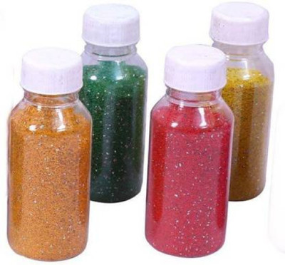 teetos Pack of 4 Rangoli Powder(Multicolor)