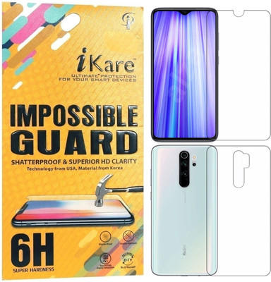 iKare Front and Back Screen Guard for Redmi Note 8 Pro(Pack of 2)