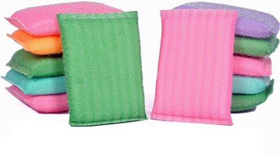 WHITEIBIS Scratch Proof Scrubber Pads Scrub Sponge(Regular, Pack of 12)