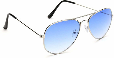DAHAAZIL Aviator Sunglasses(For Men & Women, Blue)