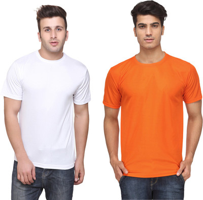 Concepts Solid Men Round Neck Multicolor T-Shirt