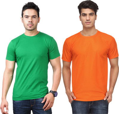 Concepts Solid Men Round Neck Multicolor T-Shirt