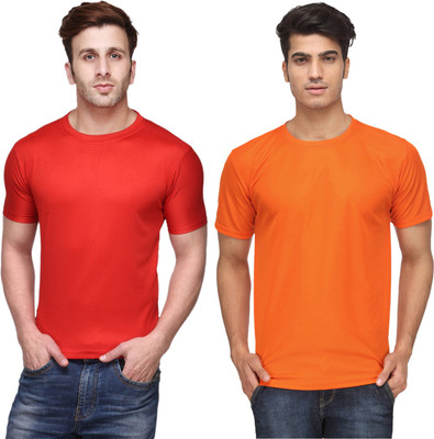 Concepts Solid Men Round Neck Multicolor T-Shirt