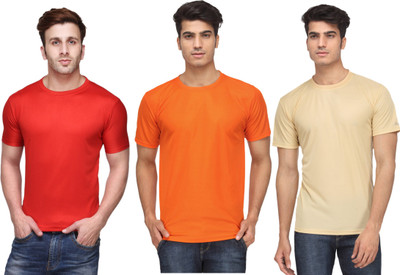 Concepts Solid Men Round Neck Multicolor T-Shirt