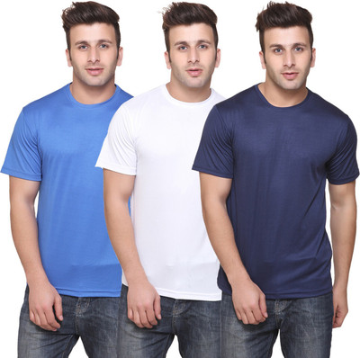 Concepts Solid Men Round Neck Multicolor T-Shirt