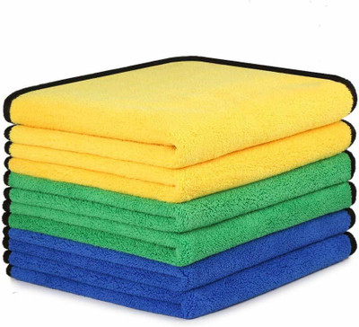 OAN Microfiber Vehicle Washing  Cloth(Pack Of 6, 800 GSM)